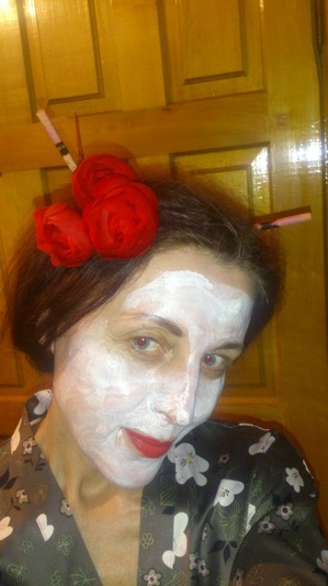 OVP65 Селфи в маске. Образ гейши.