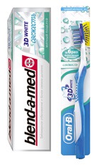 ���������� ������������ ������ ������� � ����� ������ ������ Blend-a-med 3DWHITE ��������