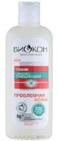 "Биокон" / Тоник глубоко очищающий против прыщей и черных точек "Проблемная кожа"