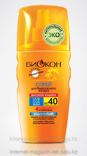"Биокон" / Спрей для безопасного загара SPF-40 «Высокая защита»