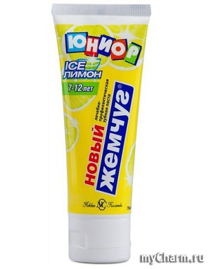 "Невская косметика" / Зубная паста для детей «Новый Жемчуг Юниор Лимон и мята»