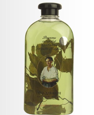 "Рецепты бабушки Агафьи" / Пена для ванн. Целебная серия. Берёза и экстракт липы.