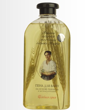 "Рецепты бабушки Агафьи" / Пена для ванн. Целебная серия. Пшеница и экстракт ромашки.