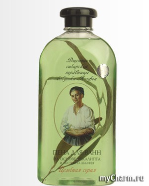 "Рецепты бабушки Агафьи" / Пена для ванн. Целебная серия. Эвкалипт и экстракт шалфея.