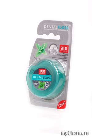 SPLAT / Супертонкая с волокнами серебра Зубная нить