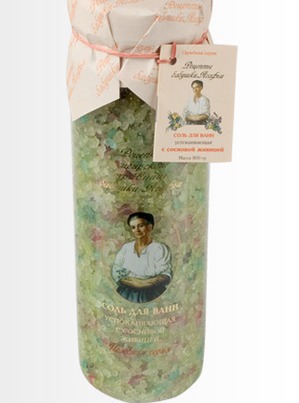 "Рецепты бабушки Агафьи" / Соль для ванн "Успокаивающая" с сосновой живицей.