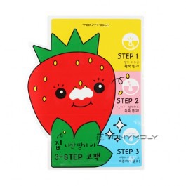Tony Moly /    Homeless Strawberry Seeds 3-step Nose Pack