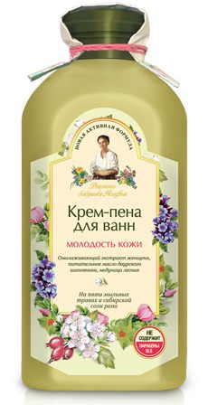 "Рецепты бабушки Агафьи" / Крем-пена для ванн молодость кожи.