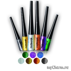 Farmasi / Жидкая подводка для глаз с микроблеском «Мерцающий взгляд» Glitter Eyeliner