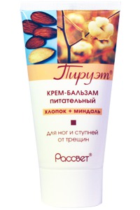 "Рассвет" / Крем-бальзам питательный для ног и ступней от трещин Пируэт