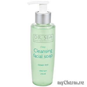Dr. Sea / Cleancing facial soap Мыло для глубокого очищения лица с экстрактом зеленого чая