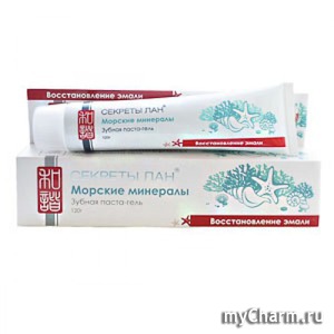 "Секреты Лан" / Зубная паста-гель "Морские минералы. Восстановление эмали"