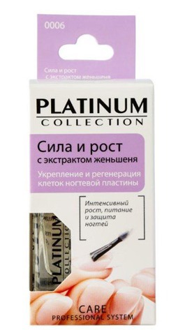 Platinum Collection / Средство для ногтей Сила и рост с экстрактом женьшеня