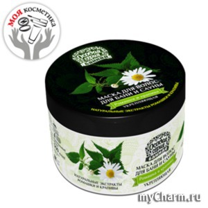 "Особая серия" / Маска для волос для бани и сауны укрепляющая «Ромашка и крапива»