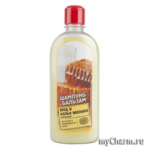 "Особая серия" / Шампунь-бальзам Мед и козье молоко