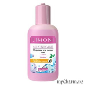 Limoni / �������� ��� ������ ���� Nail Polish Remover Lemon + Ginseng