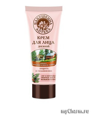"Бабушкина аптека" / Крем для лица дневной «Рябина с маслом можжевельника»