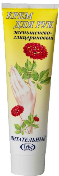 Iris Cosmetic / Крем для рук Женьшенево-глицериновый Питательный