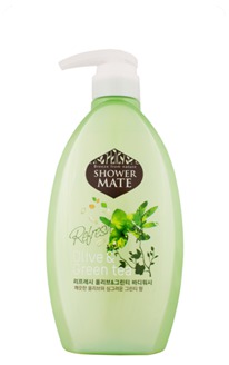 KeraSys / ���� ��� ���� Shower Mate Olive & Green Tea