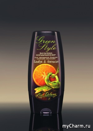 Liv Delano / Green style Бальзам-кондиционер «Бамбук&Апельсин» для придания блеска тусклым волосам