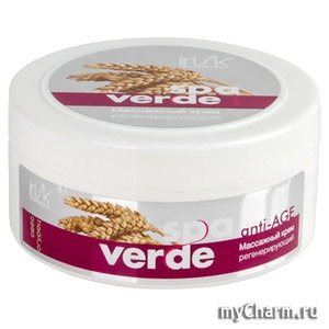 Irisk Professional / Регенерирующий массажный крем для тела «SPA Verde» Овес и Огурец