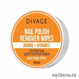 DIVAGE /     Nail Polish Remover Wipes Acetone Free