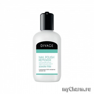 DIVAGE / Жидкость для снятия лака с витаминами Е, В5 и экстрактом зеленого чая