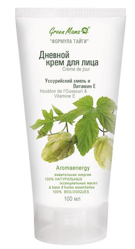 Green Mama / Дневной крем для лица Уссурийский хмель и Витамин Е