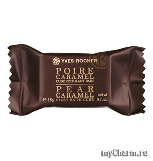 Yves Rocher /    Pear Caramel Fizzy Bath Cube
