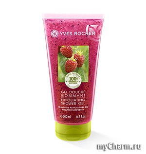Yves Rocher / -   Exfoliating Shower Gel Organic Raspberry