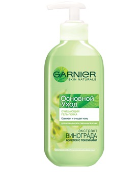 GARNIER / Skin Naturals Основной уход Очищающий гель для умывания для нормальной и смешанной кожи