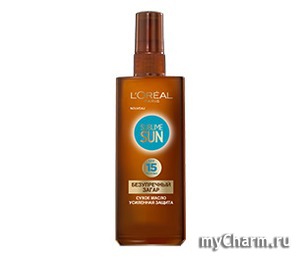 L'OREAL / SUBLIME SUN Сухое масло "Безупречный загар" SPF15