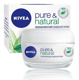 NIVEA / Увлажняющий дневной крем PURE & NATURAL