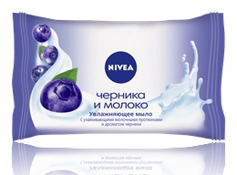 NIVEA / Мыло-уход Черника и молоко