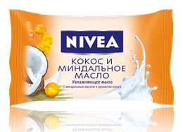 NIVEA / Мыло-уход Кокос и миндальное масло