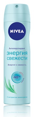 NIVEA / Дезодорант-антиперспирант Энергия свежести спрей 150 мл
