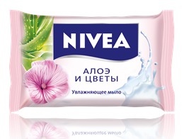 NIVEA / Мыло-уход Алоэ и цветы