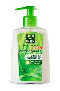 "Чистая линия" / Мягкое крем-мыло Двойное увлажнение