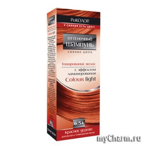 "РоКОЛОР" / Шампунь для волос Оттеночный шампунь сияние цвета с эффектом ламинирования colour light красное дерево