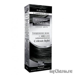 "РоКОЛОР" / Шампунь для волос Оттеночный шампунь сияние цвета с эффектом ламинирования colour light черный