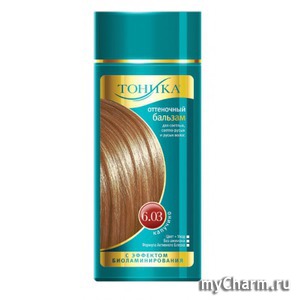 "Тоника" / оттеночный бальзам для волос с эффектом биоламинирования капучино