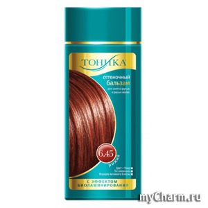 "Тоника" / оттеночный бальзам для волос с эффектом биоламинирования рыжий