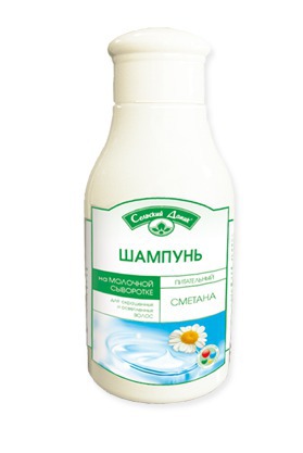 "Фратти НВ" / Шампунь на молочной сыворотке «Сметана» питательный для окрашенных и осветленных волос серии «Сельский домик»