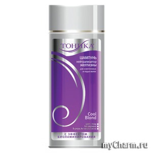 "Тоника" / Шампунь оттеночный шампунь с эффектом биоламинирования Нейтрализатор желтизны Cool blond