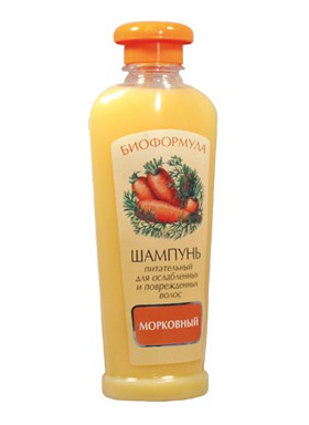 "Фратти НВ" / Шампунь «Морковный» для ослабленных и поврежденных волос серии «Биоформула»