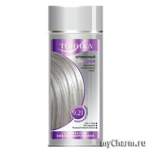 "Тоника" / оттеночный бальзам для волос с эффектом биоламинирования пепельный блондин