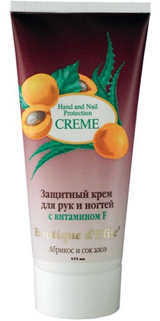 Boutique d’Elite / Защитный крем для рук и ногтей "Абрикос и сок алоэ"