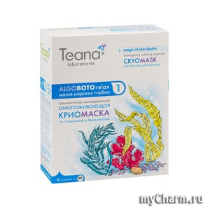 Teana / Algoboto relax Альгинатная охлаждающая омолаживающая криомаска со спирулиной