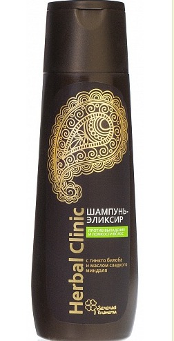 Green Planet / Шампунь-эликсир против выпадения и ломкости волос серия Herbal Clinic