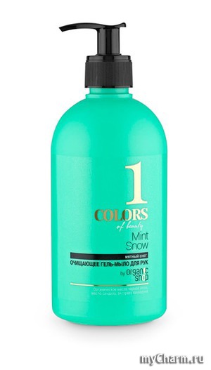 Colors of beauty / Гель-мыло для рук Сolors of beauty 1 Mint Snow by Organic Shop